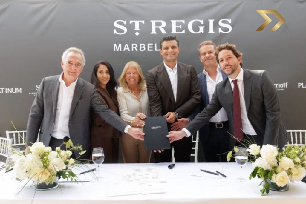 Recreación conceptual del complejo hotelero y residencial de lujo St. Regis Marbella Resort.