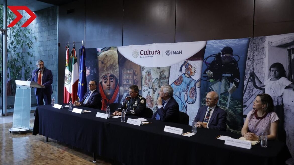 México e Italia celebran avances en la restitución de patrimonio cultural con la repatriación de piezas arqueológicas.