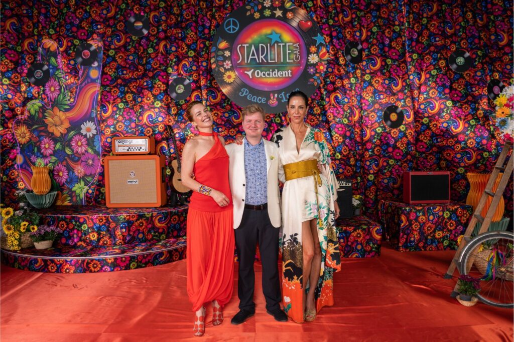 Eglantina Zingg, Alfonso Cisneros y Vanessa Arelle en el photocall de la Gala Starlite.